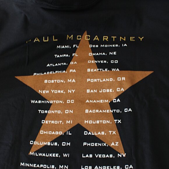 Vtg 2005 US Tour Blk Paul McCartney XL T-shirt, 2 Tickets + 2 Bell Agio VIP Pass - Picture 6 of 7